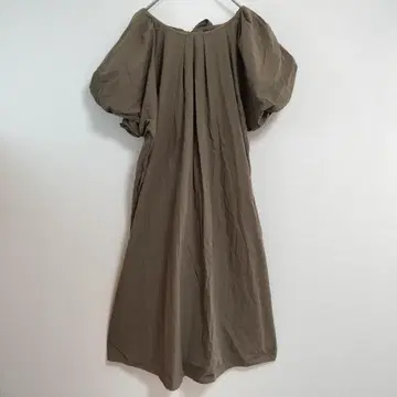 사이즈 LL BANNER SELECT 퍼프 슬리브 원피스 F 카키