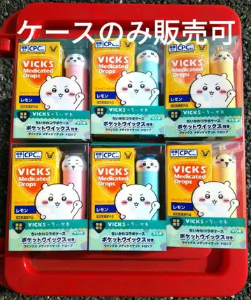 VICKS 빅스 메디케이티드 드롭스 레몬맛 치이카와 (먼작귀) 6종