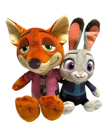 주토피아 봉제 인형 세트 닉 주디