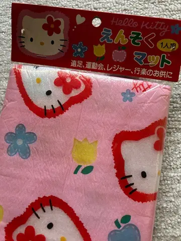 산리오 헬로키티 레트로 레어 희귀 키티 소풍 매트 1인용