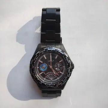 ANA 크로노그래프 아날로그 손목시계 블랙