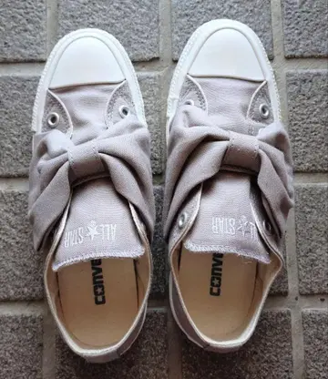 CONVERSE ALL STAR 리본 포함 스니커즈 그레이 23cm