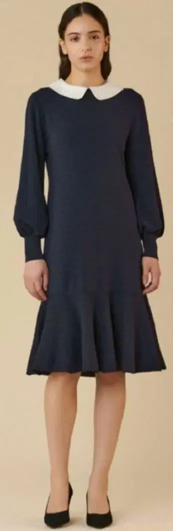 밀라숀 네이비 니트 원피스 긴팔 원피스 y50