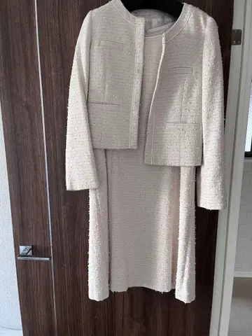 아이보리 스커트 수트 M