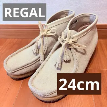 REGAL 리걸 24 부츠 왈라비 태슬 스웨이드 베이지