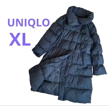 유니클로 라이트웨이트 다운 스탠드 카라 더블 지퍼 XL 여배우 옷깃 경량