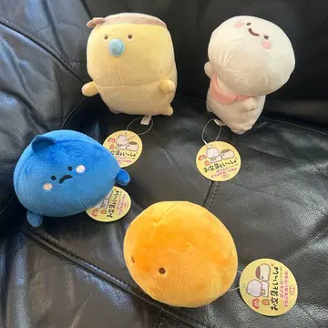 택 포함 오분구토잇쇼 바분구 엎드린 봉제 인형 4개 세트