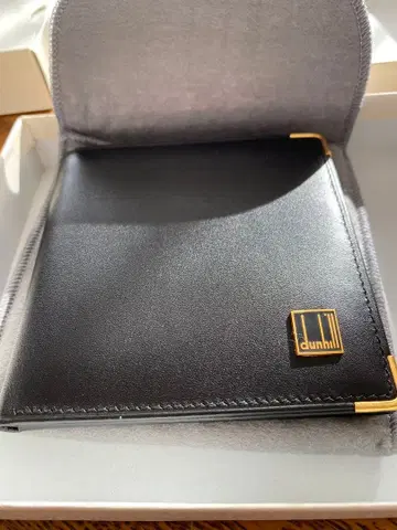 dunhill 블랙 접이식 지갑