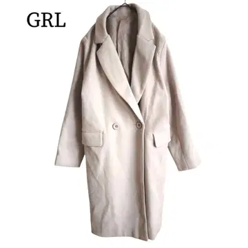2394 새상품급 GRL 그레일 롱 코쿤 코트 L