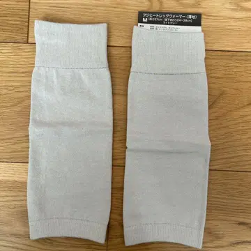 통판생활 후지히트 레그 워머 M 얇은 원단 라이트 그레이