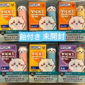 VICKS 비 메디케이티드 드롭스 치이카와 (먼작귀) 6종 세트