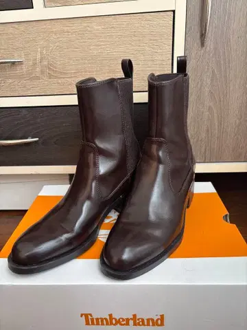 ZARA 브라운 사이드 고어 부츠 39