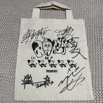 M!LK 사인 토트백