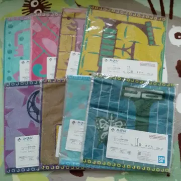 제일복권 죠죠의 기묘한 모험 스톤 오션 타월 전 8종 세트