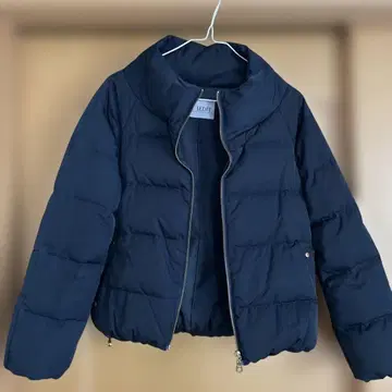 IEDIT 네이비 숏 기장 다운 자켓 사이즈 S