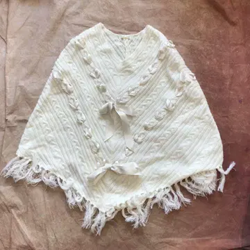 y2k 00s archive 그런지 발레코어 울 혼방 판초 히메 갸루