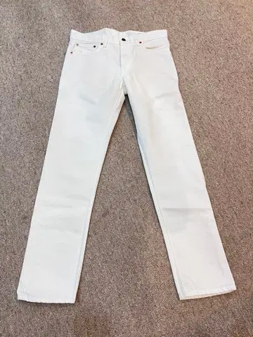 오어슬로우 orslow 화이트 스트레이트 데님