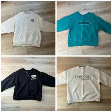 moussy 트레이닝복 맨투맨 4종 세트