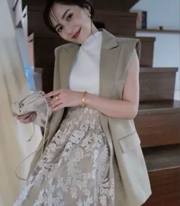 [ 새상품급 ] anuans 울 블렌드 트윌 오버 베스트