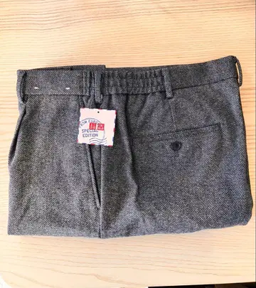 완판 - 유럽 특별 컬렉션 미사용 턱 와이드 팬츠 - 치도리 XL