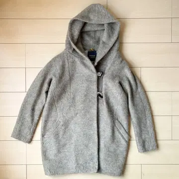 새상품급 Antgauge 모헤어 울 후드 코쿤 코트 프리