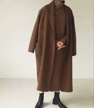 투데이풀 TODAYFUL 오버 체크 코트