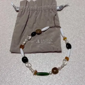 아델 비쥬 스톤 펄 디자인 목걸이