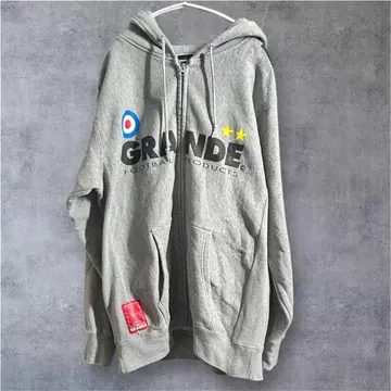 GRANDE PROTO TYPE 헤비 맨투맨 지퍼 후드티 그레이