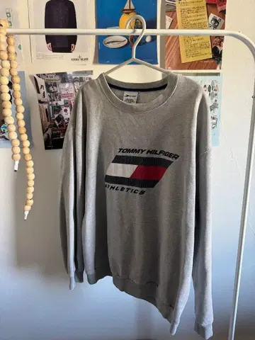 TOMMY HILFIGER 그레이 맨투맨 L