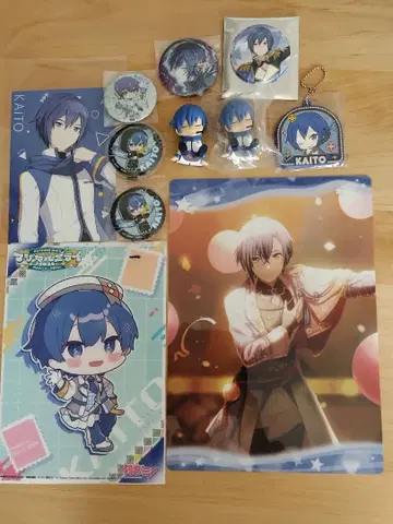 KAITO 프로세카 극장판 책받침 캔뱃지 어깨 쿵 러버 키링