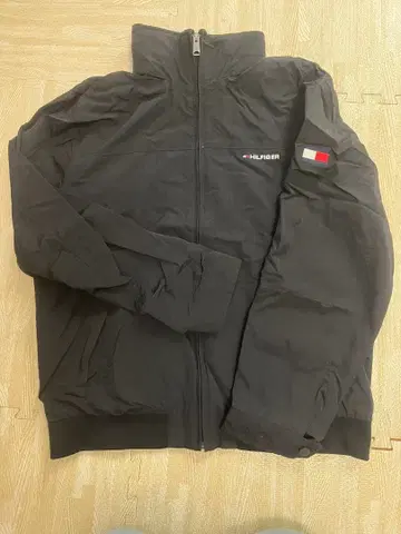 HILFIGER 블랙 나일론 자켓