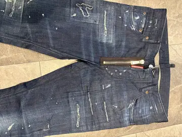 레어 DSQUARED2 데미지 가공 데님 거의 새상품 사이즈 46