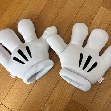 디즈니 디자인 화이트 장갑