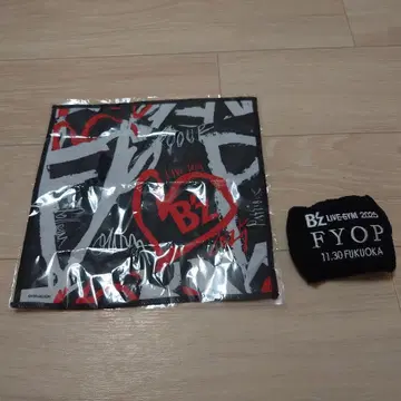B'z FYOP 11.30 후쿠오카 리스트 밴드 & 파이버 타월 블랙