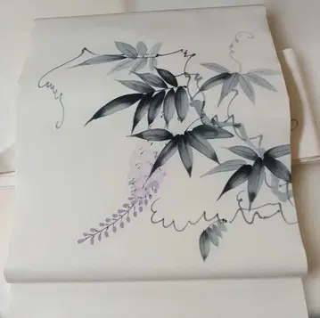 나고야 오비 등나무 꽃 손그림 디자인