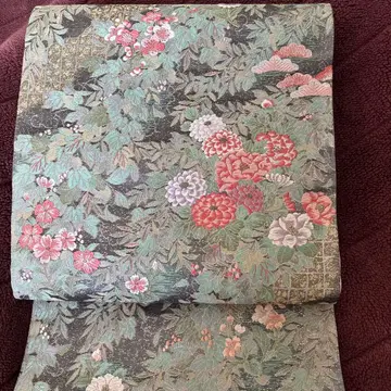 미사용 순수 실크 후쿠로 오비