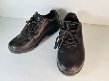 미즈노 브라운 가죽 스니커즈 25cm