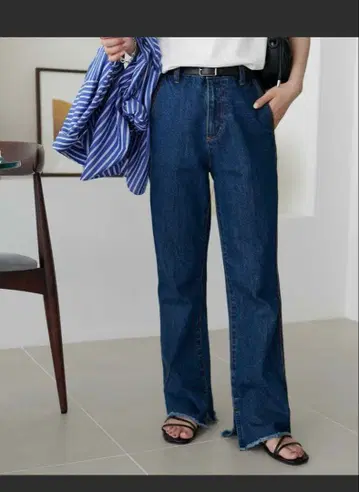 Discoat 데님 플레어 팬츠 새상품