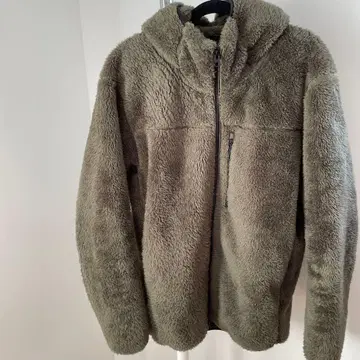 유니클로 남성용 방풍 플리스 아우터 L 올리브