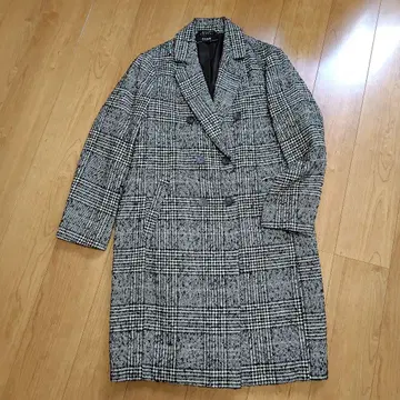 ZARA BASIC 롱 코트 글렌체크 L