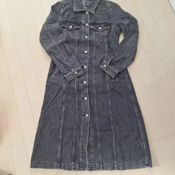 GAP 다크 그레이 데님 자켓 원피스