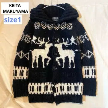 케이타 마루야마 코위찬 니트 가디건 루돌프 블랙 사이즈 1