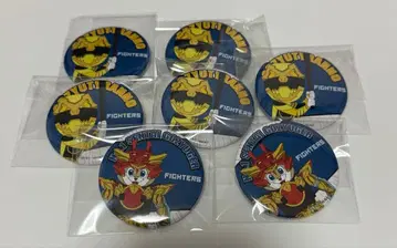 파이터즈 x 고쥬우쟈 고쥬우티라노 콜라보 캔뱃지