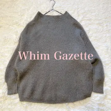Whim Gazette 모크넥 돌먼 스웨터 울 모헤어