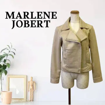 zG745 [ M ] MARLENE JOBERT 라이더 자켓 숏 기장