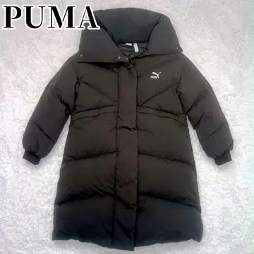컨디션 최상 PUMA 벤치 코트 롱 다운 자켓 육중한 A 라인 L 사이즈