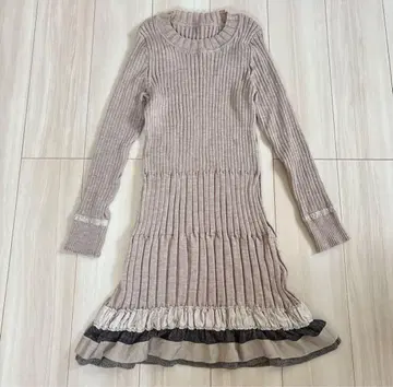 히로코비스 히로코코시노 니트 원피스 프릴 13AB