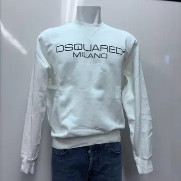 DSQUARED2 화이트 크루넥 맨투맨 M 사이즈