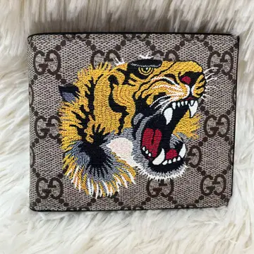 지갑 호랑이 자수 접이식 지갑