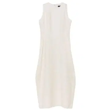 새상품급 anuans 트위드 코쿤 원피스 화이트